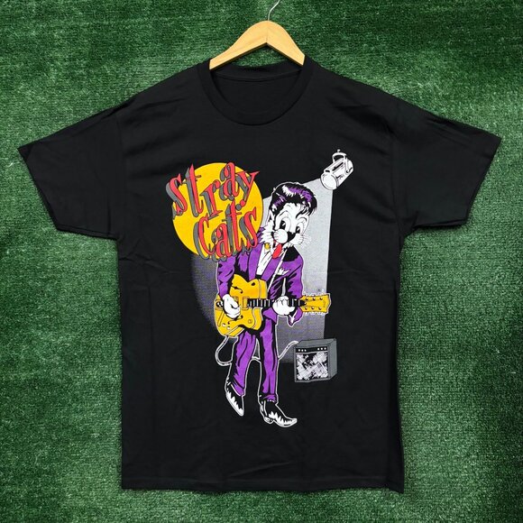 Stray Cats Runaway Boys Album Rockabilly Band T-Shirt Size Medium - Picture 1 of 4